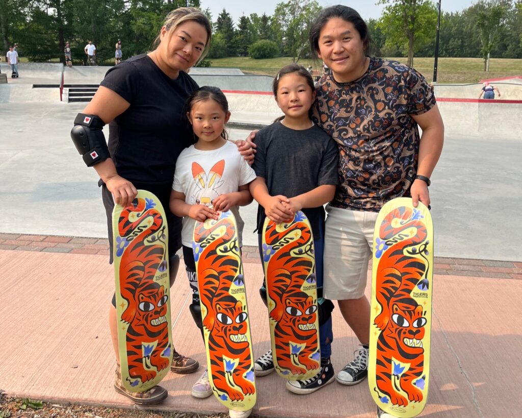 tigers skate deck front